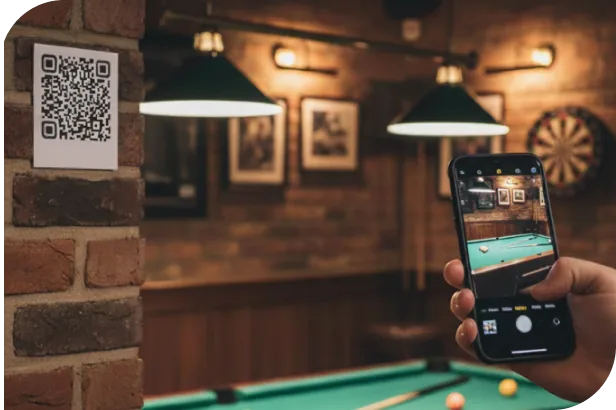 台の変更 - 変更先のQRコードをスキャン